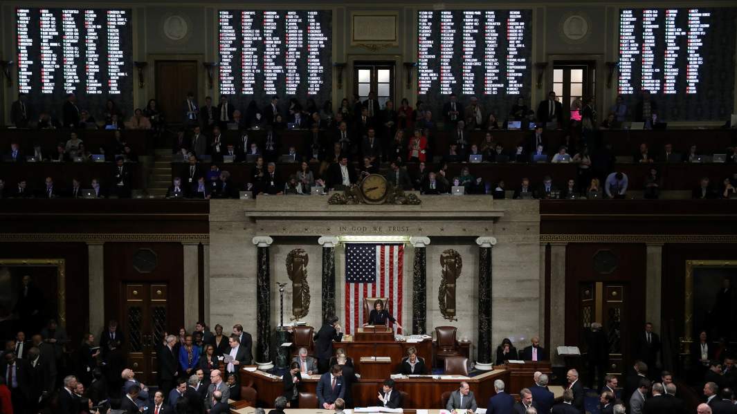 Голосование за импичмент Трампа в Палате представителей США