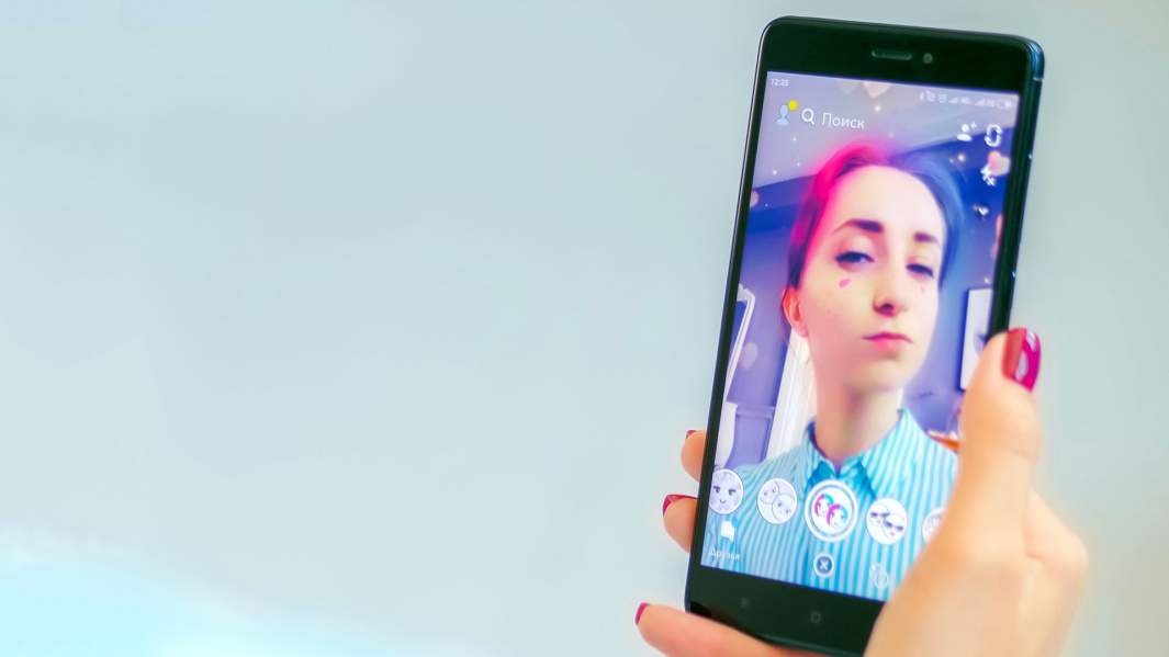 Фильтры в социальной сети Snapchat