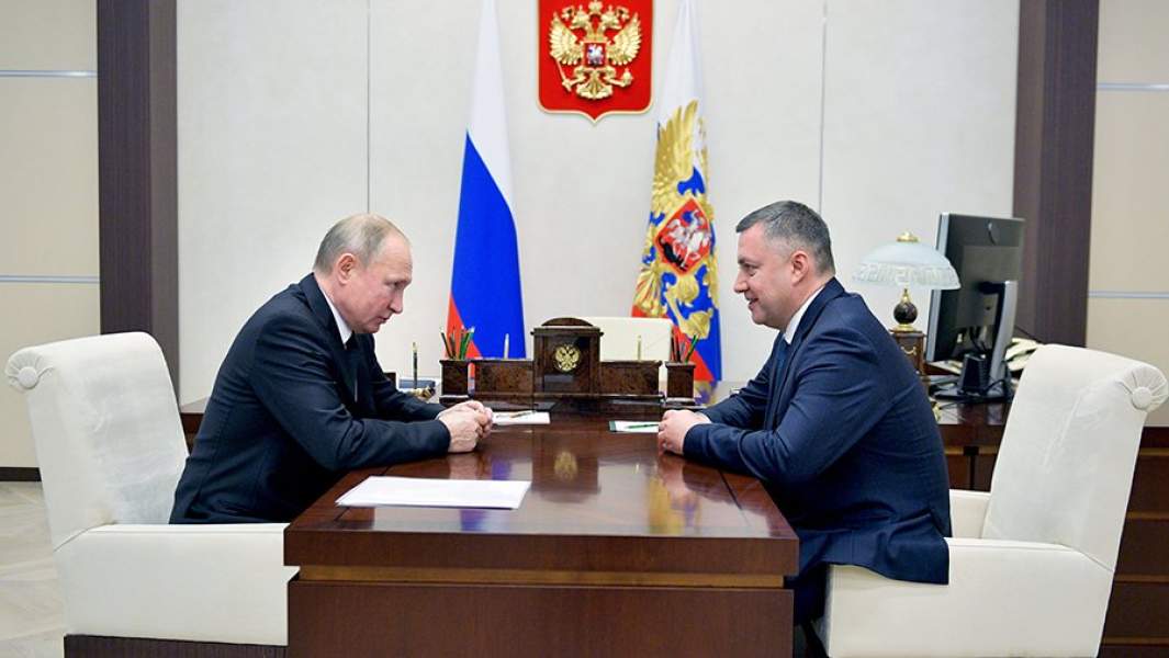 Президент РФ Владимир Путин и Игорь Кобзев 