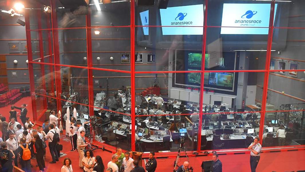 Центр управления космодрома Куру во Французской Гвиане