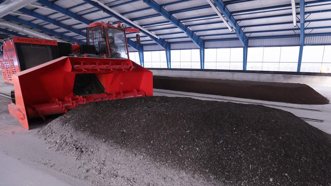 Переработку и компостирование отходов