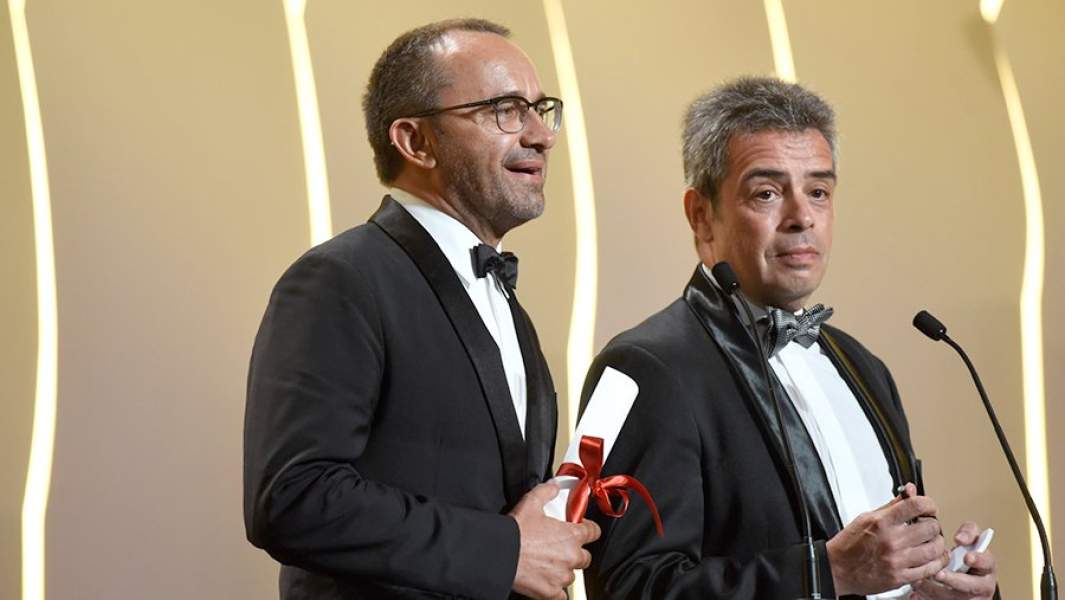 Режиссер Андрей Звягинцев на вручении приза жюри 70-го Каннского кинофестиваля за фильм «Нелюбовь». 2017 год