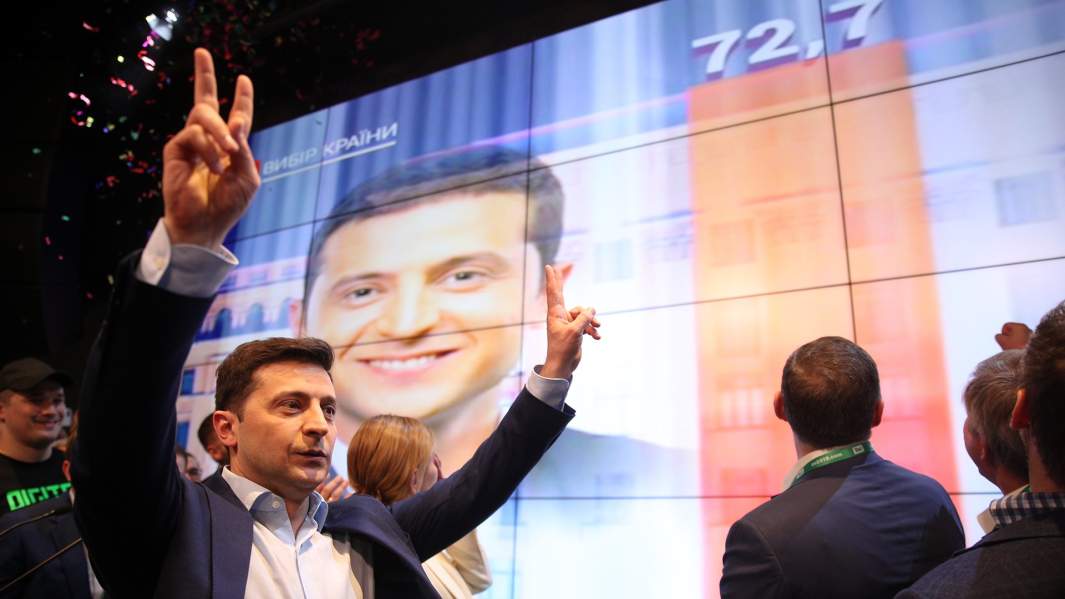 Победа Владимира Зеленского на выборах президента Украины