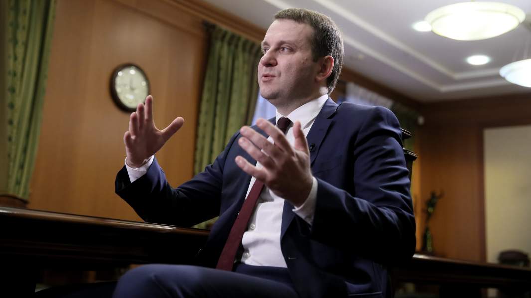 Министр экономического развития РФ Максим Орешкин на заседании правительства РФ