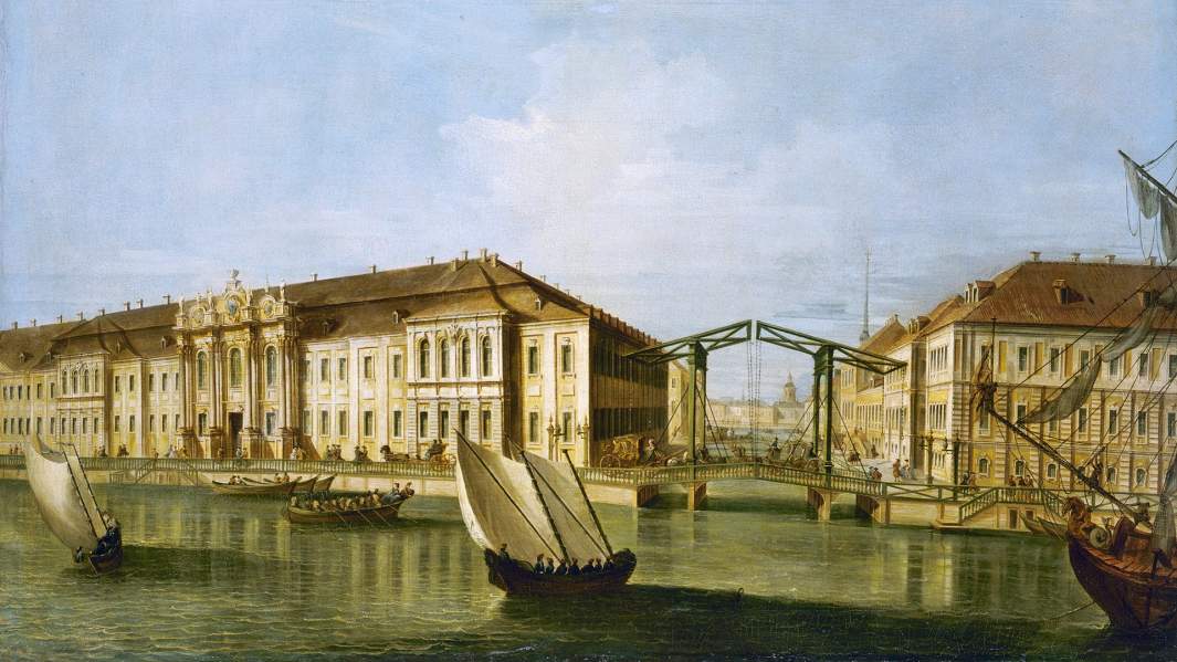 Вид Зимнего дворца, середина 18-го века