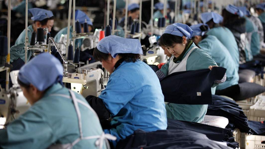 Швейная фабрика в Китае
