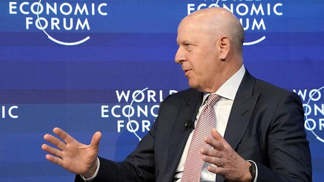 Генеральный директор Goldman Sachs Дэвид Соломон на международном экономическом форуме в Давосе