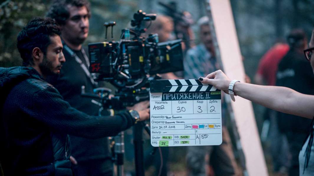 кадр со съемок фильма Вторжение