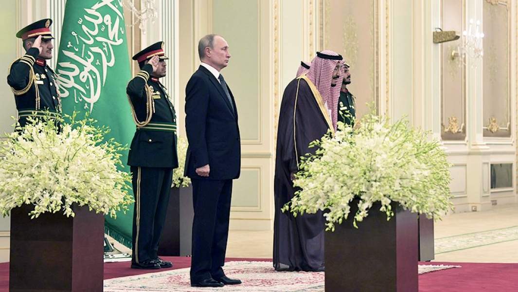 Официальная встреча Владимира Путина и Сальмана бен Абдель Азиз аль Сауда