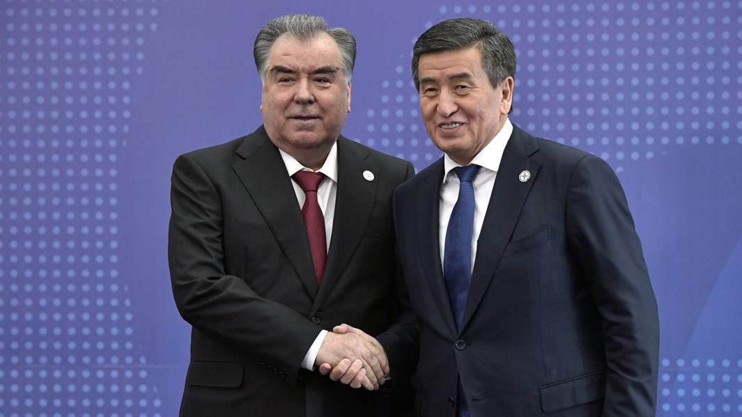 Эмомали Рахмон и Сооронбай Жээнбеков