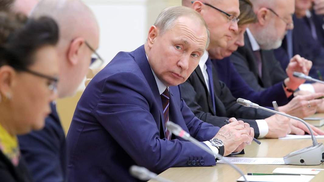 Президент РФ Владимир Путин проводит первую встречу с рабочей группой по подготовке предложений о внесении поправок в Конституцию РФ. 16 января 2020 года