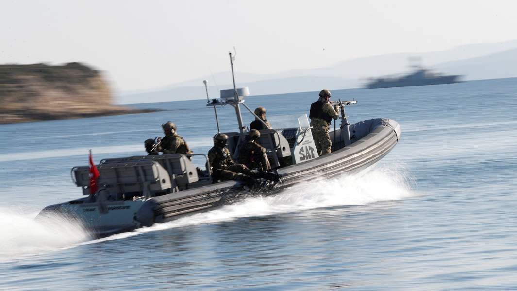 Тренировка морских сил Турции