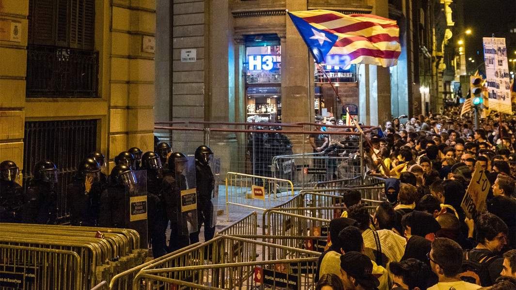 барселона каталония испания протесты