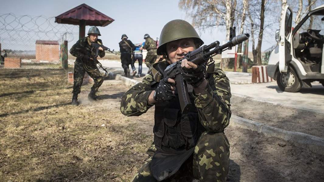 Военные учения Национальной гвардии Украины в Киевской области