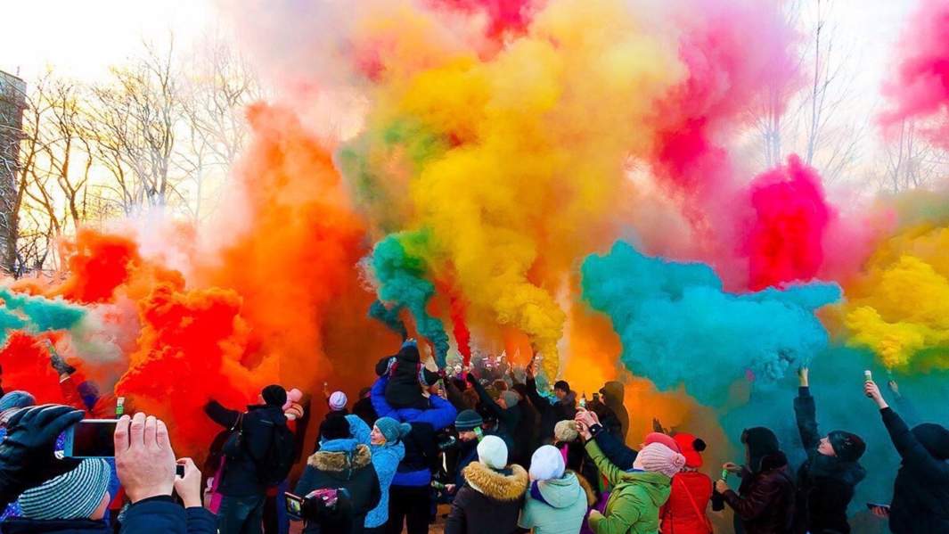 Фестиваль цветного дыма