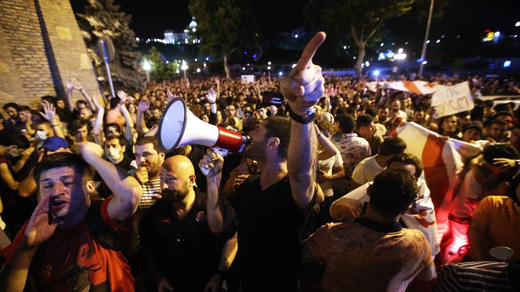 грузия протесты тбилиси 
