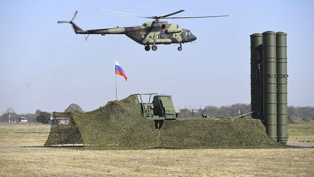 Зенитно-ракетный комплекс С-400 на совместных российско-сербских учениях ПВО «Славянский щит 2019»
