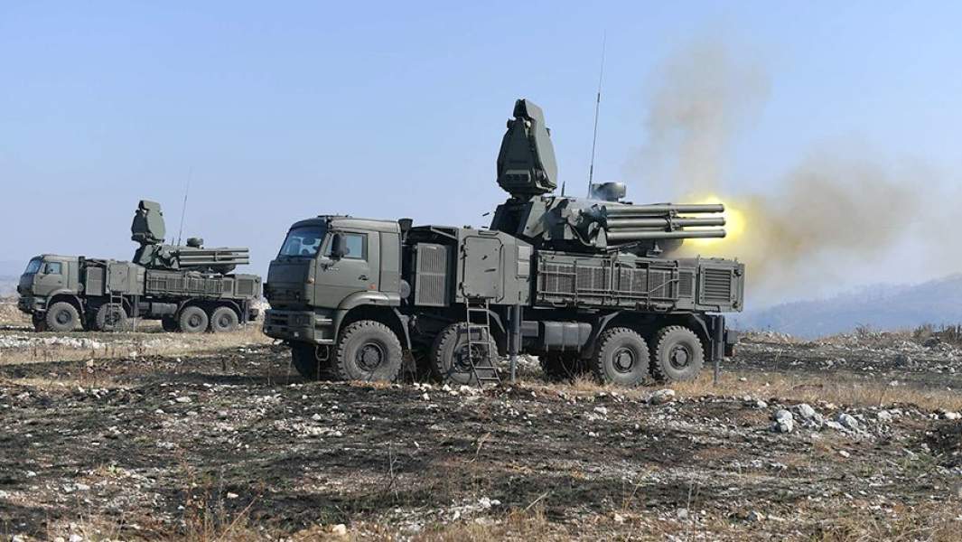 Зенитные ракетно-пушечные комплексы «Панцирь-С» на совместных российско-сербских учениях ПВО «Славянский щит 2019»