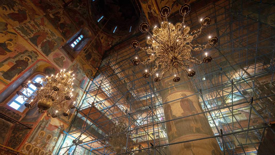 успенский собор москва реставрация