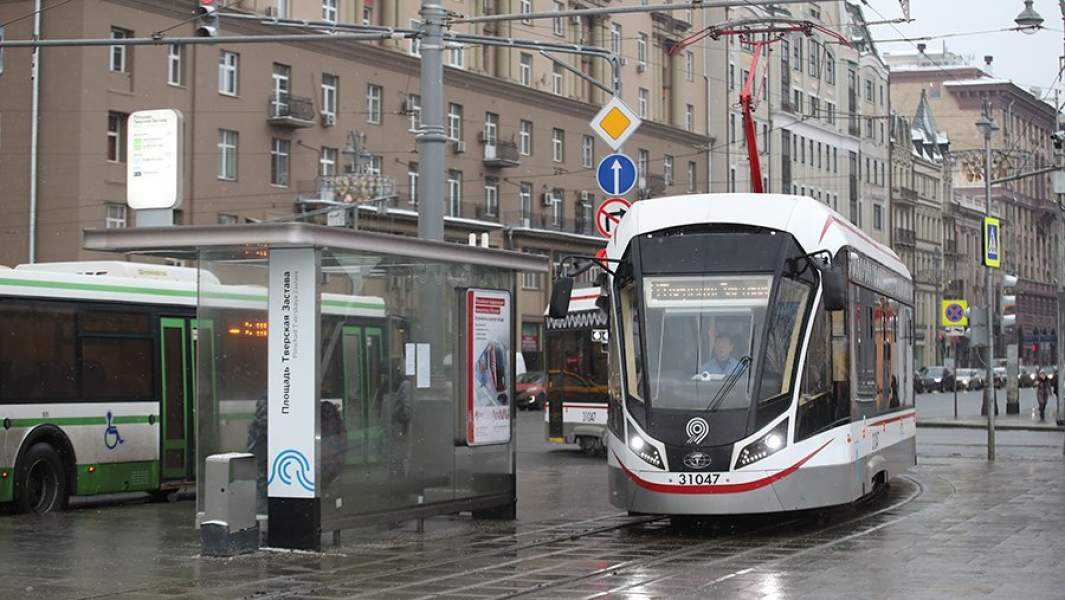 Трамвай нового поколения «Витязь-М» на маршруте
