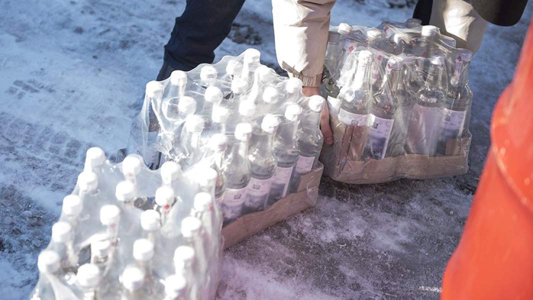 Алкоголь, изъятый из незаконного оборота