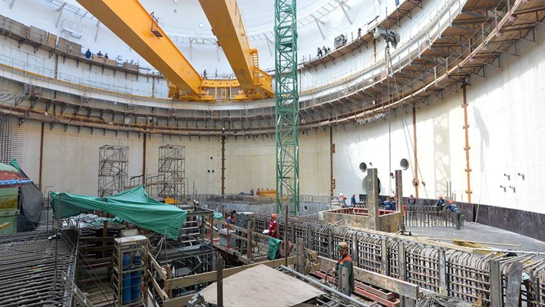 Строительство второго энергоблока Белорусской АЭС