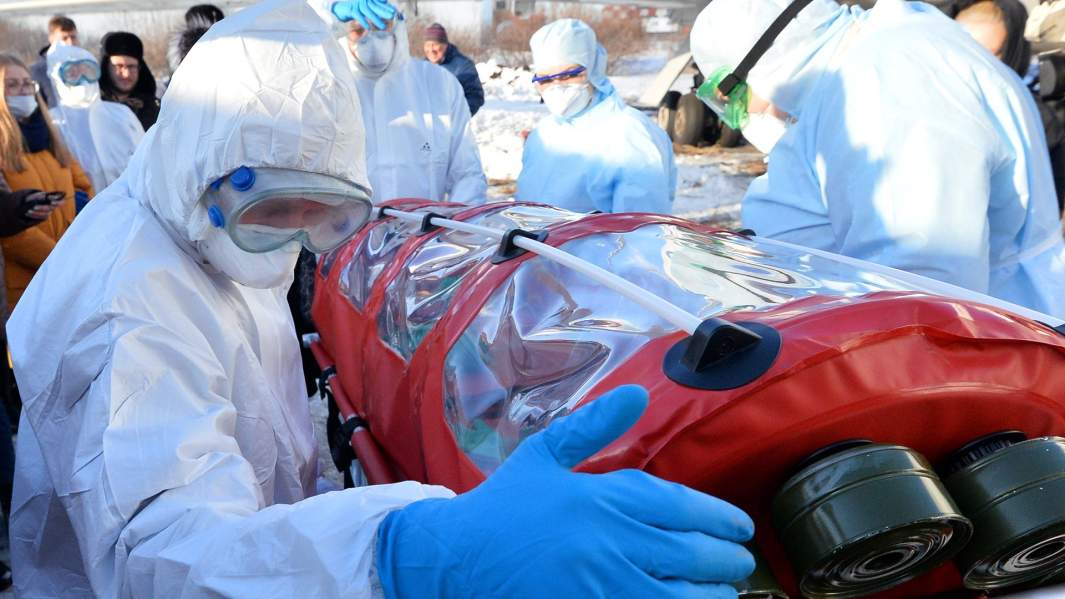 Медицинские работники во время учений