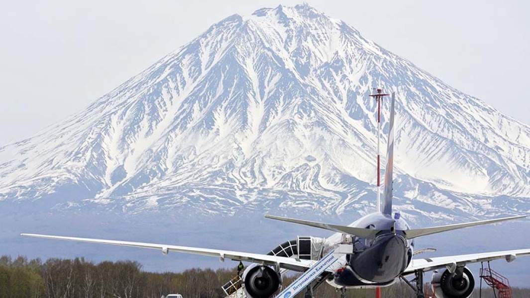 Самолет в аэропорту Петропавловска-Камчатского