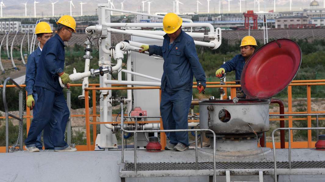 китай газ поставки