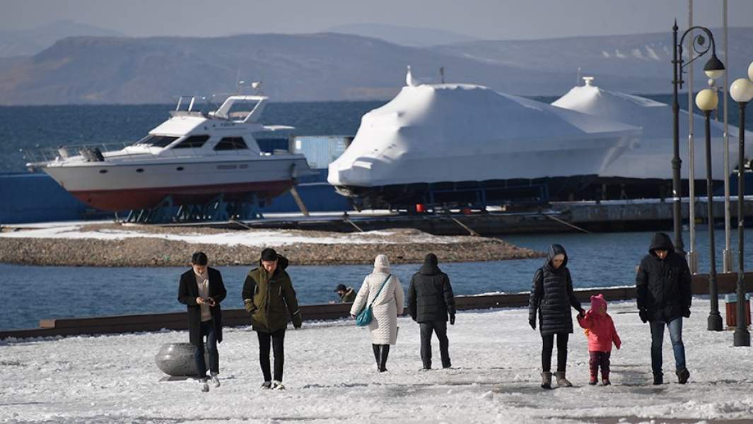 виды владивостока  набережная