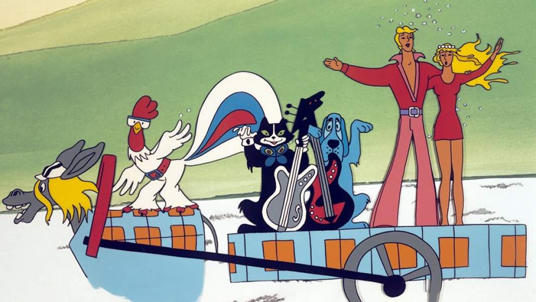 Кадр из мультфильма «По следам бременских музыкантов»
