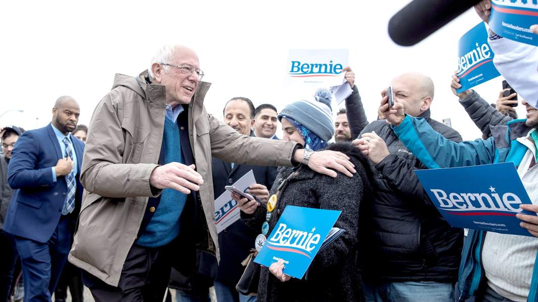 Кандидат в президенты США от демократов Берни Сандерс