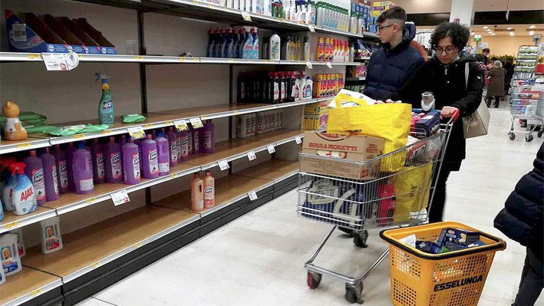 коронавирус италия магазин