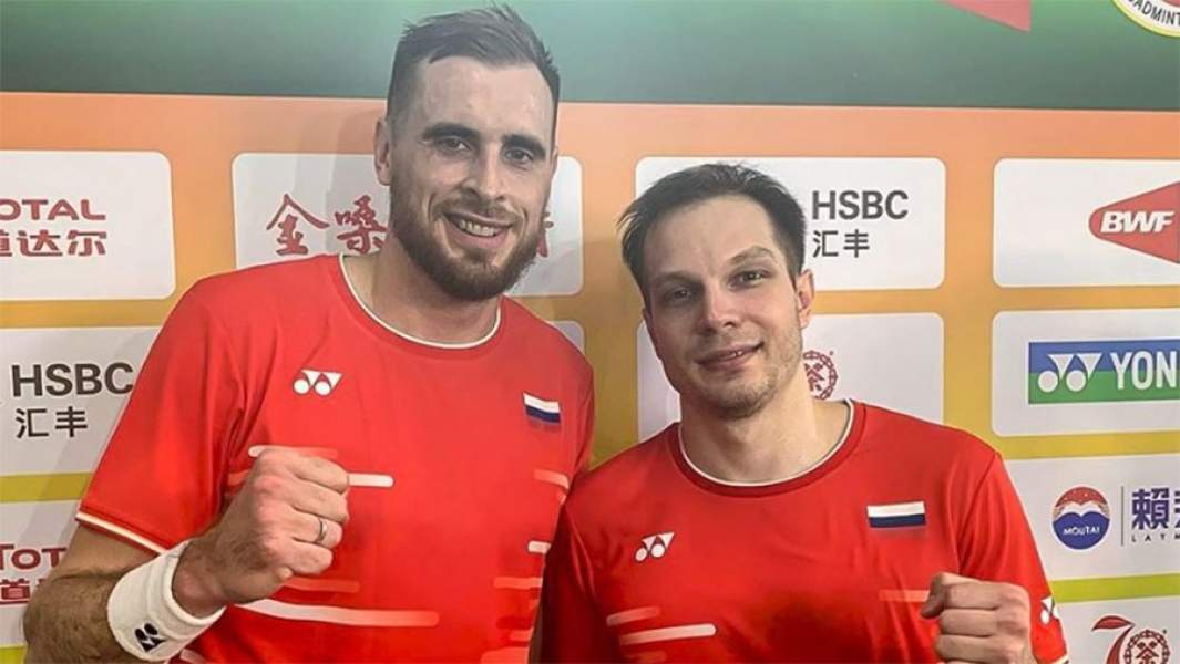 Владимир Иванов и Иван Созонов на чемпионате мира среди смешанных команд по бадминтону TOTAL BWF Sudirman Cup 2019 в Наньнине