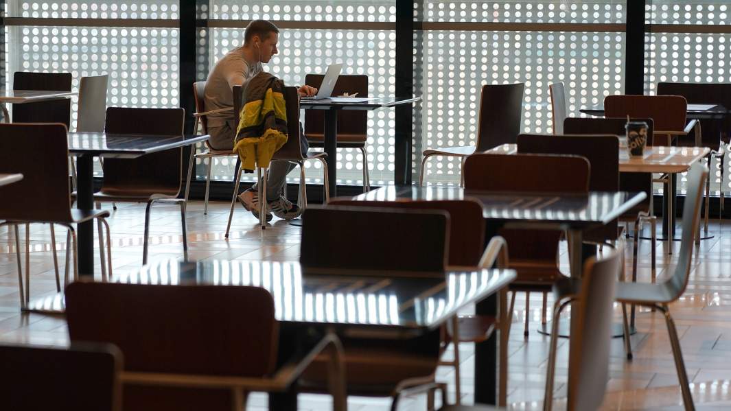 человек за компьютером