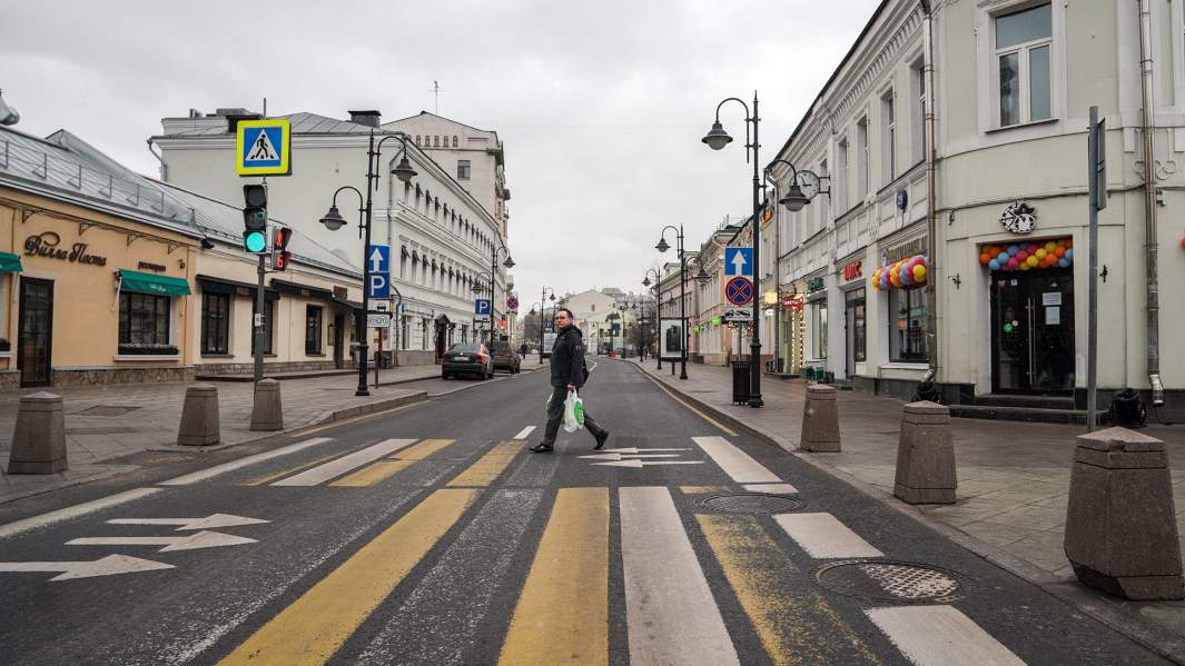 Пустые улицы Москвы