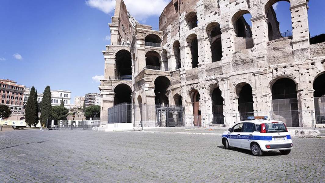 Первый воскресный день в Риме в условиях карантина из-за вспышки коронавируса COVID-19