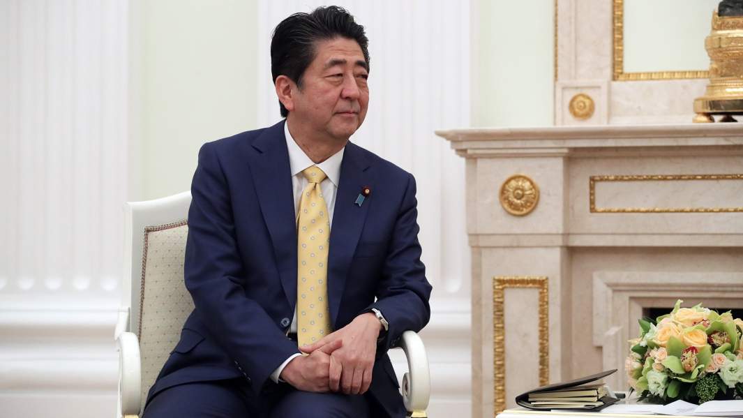 Премьер-министр Японии Синдзо Абэ во время встречи с президентом РФ Владимиром Путиным. 22 января 2019 года