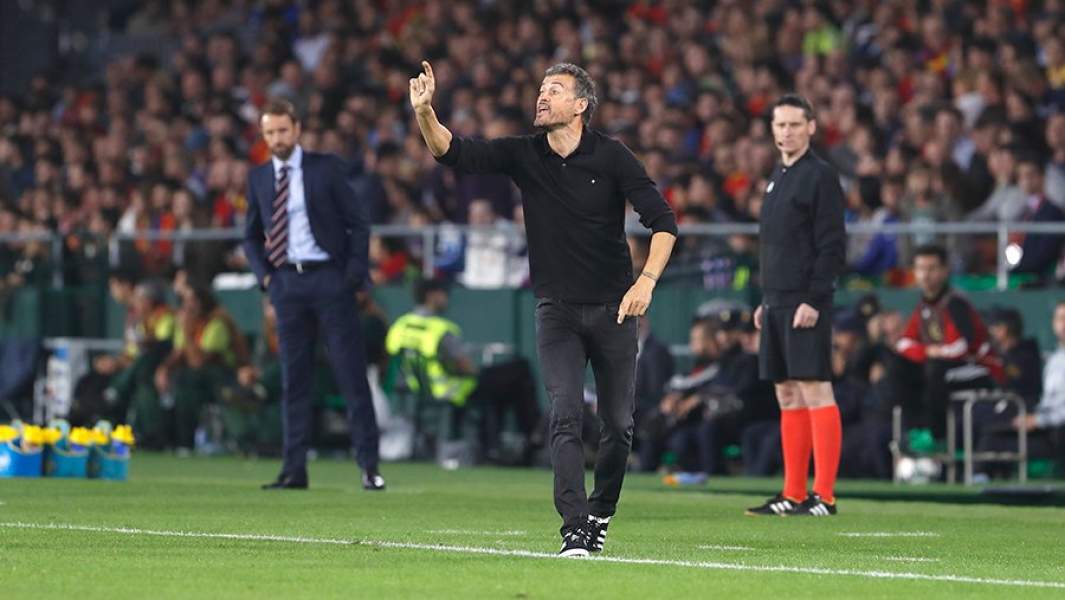 Главный тренер сборной Испании Луис Энрике