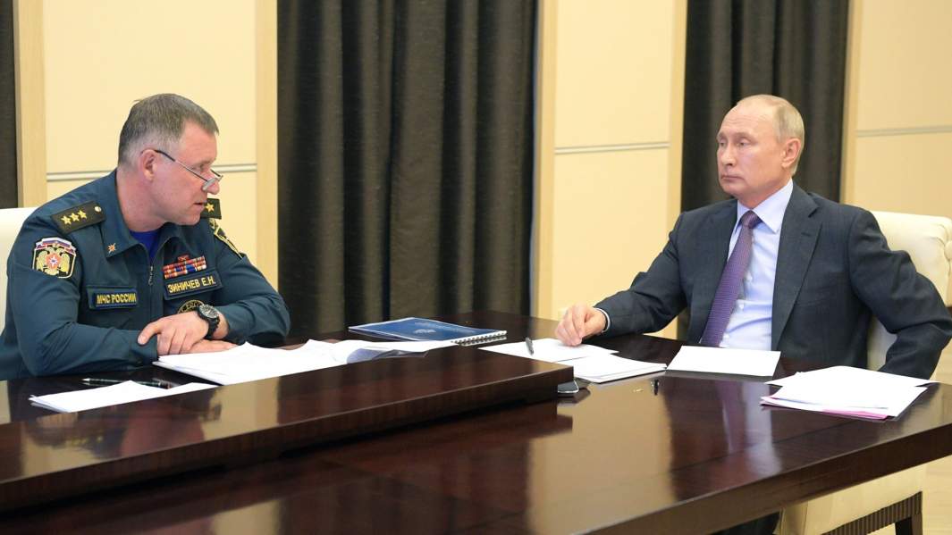 Владимир Путин и Евгений Зимичев