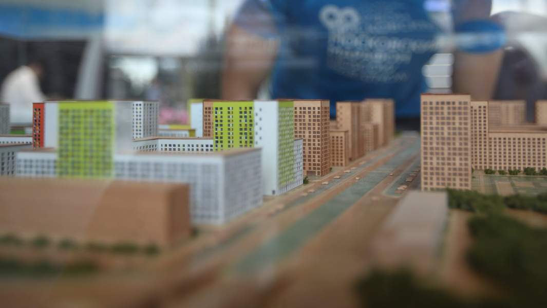 макет жилого квартала 