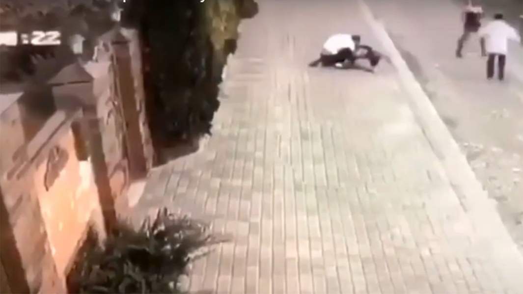 кадр камеры наблюдения с места убийства