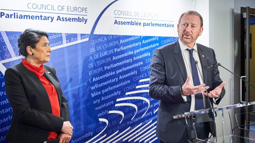 Саломе Зурабишвили и Рик Дамс