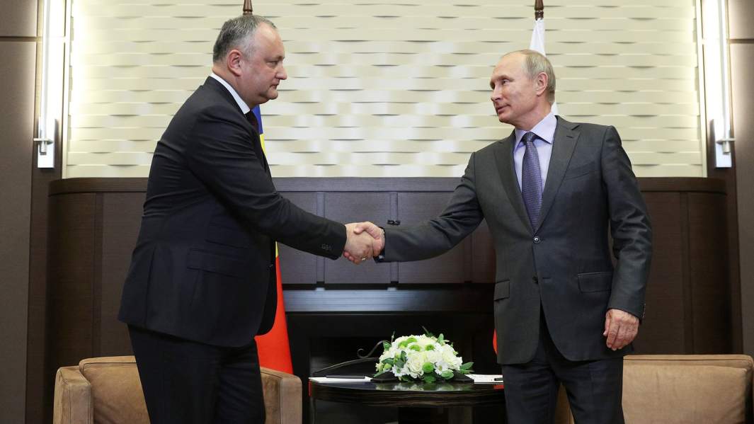 Игорь Додон и Владимир Путин