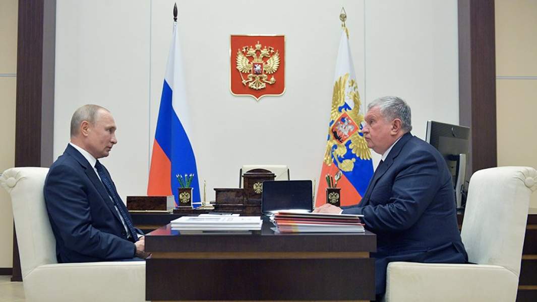 Встреча Владимира Путина и Игоря Сечина