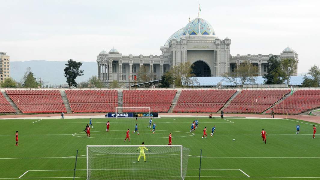 Футбольный матч в Душанбе