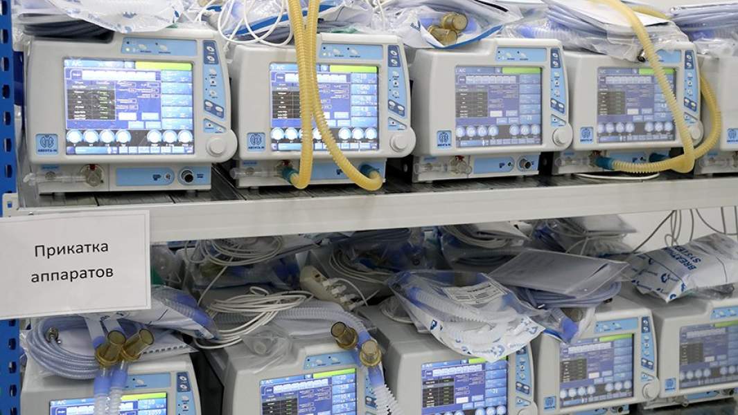 Линия прикатки аппаратов ИВЛ