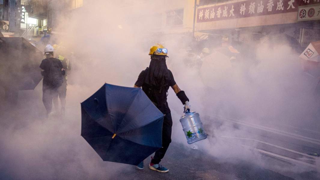 гонконг акция протеста