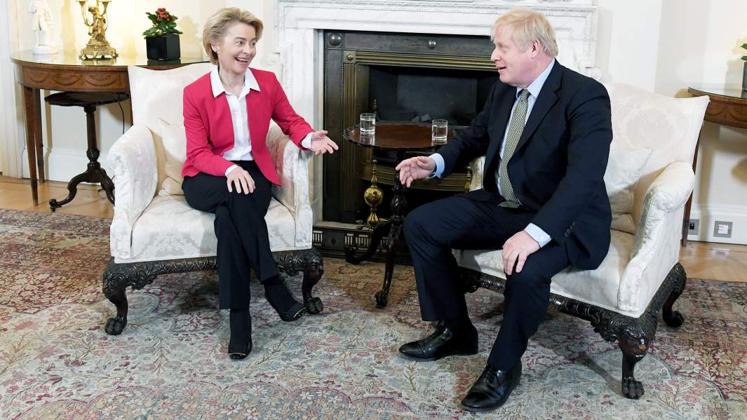 Урсула фон дер Ляйен и Борис Джонсон