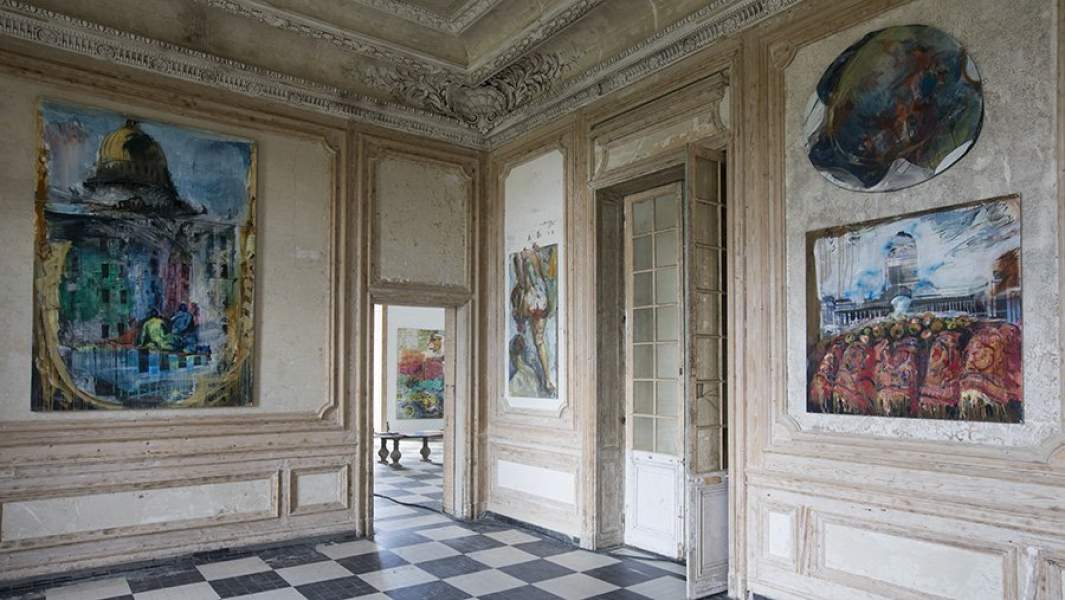 Выставка Валерия Кошлякова «Новые фрески для старого замка» в замке Франконвиля (chateau de Franconville)